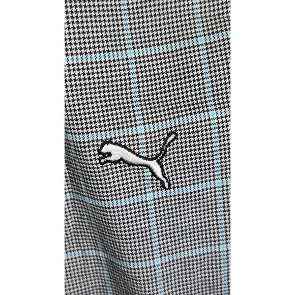 Puma SportLifestyle Golf‎ Pants Mens 36x30 Plaid Checkered Gray Blue Casual - Picture 10 of 11